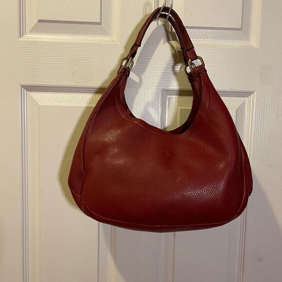 Cole Haan Red Leather Hobo Bag - Picture 2 of 13